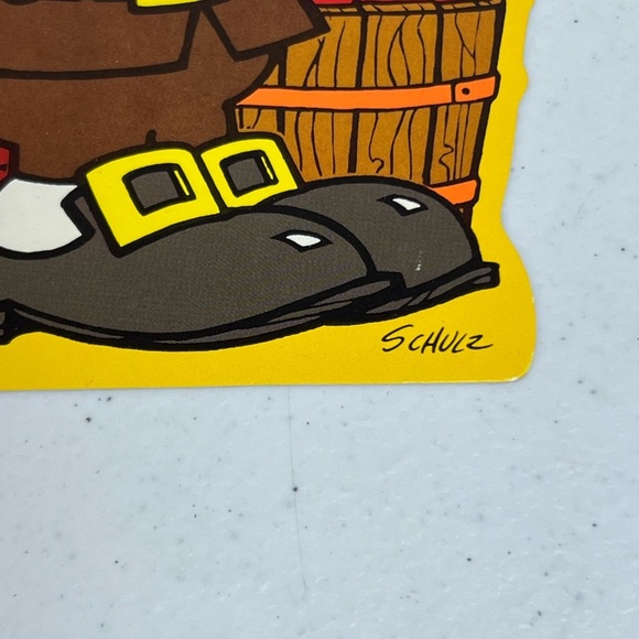 VTG 1958 Hallmark Peanuts Snoopy Count Your Blessings Diecut Decor Fall Schulz - Picture 3 of 11